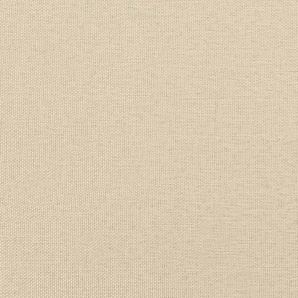 Giroletto a Molle con Materasso Crema 120x200 cm in Tessuto | homemem39