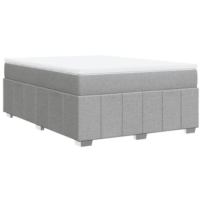 Giroletto a Molle con Materasso Grigio Chiaro 140x190cm Tessuto | homemem39