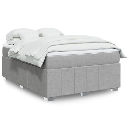 Giroletto a Molle con Materasso Grigio Chiaro 140x190cm Tessuto | homemem39