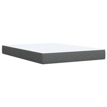 Giroletto a Molle con Materasso Grigio Scuro 140x190 cm Tessuto | homemem39