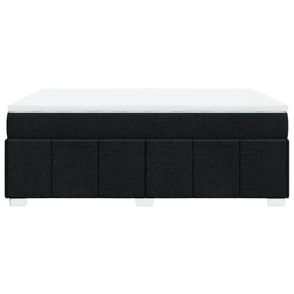 Giroletto a Molle con Materasso Nero 140x190 cm in Tessuto | homemem39