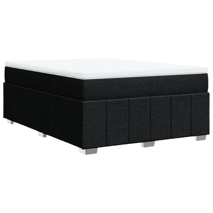 Giroletto a Molle con Materasso Nero 140x190 cm in Tessuto | homemem39