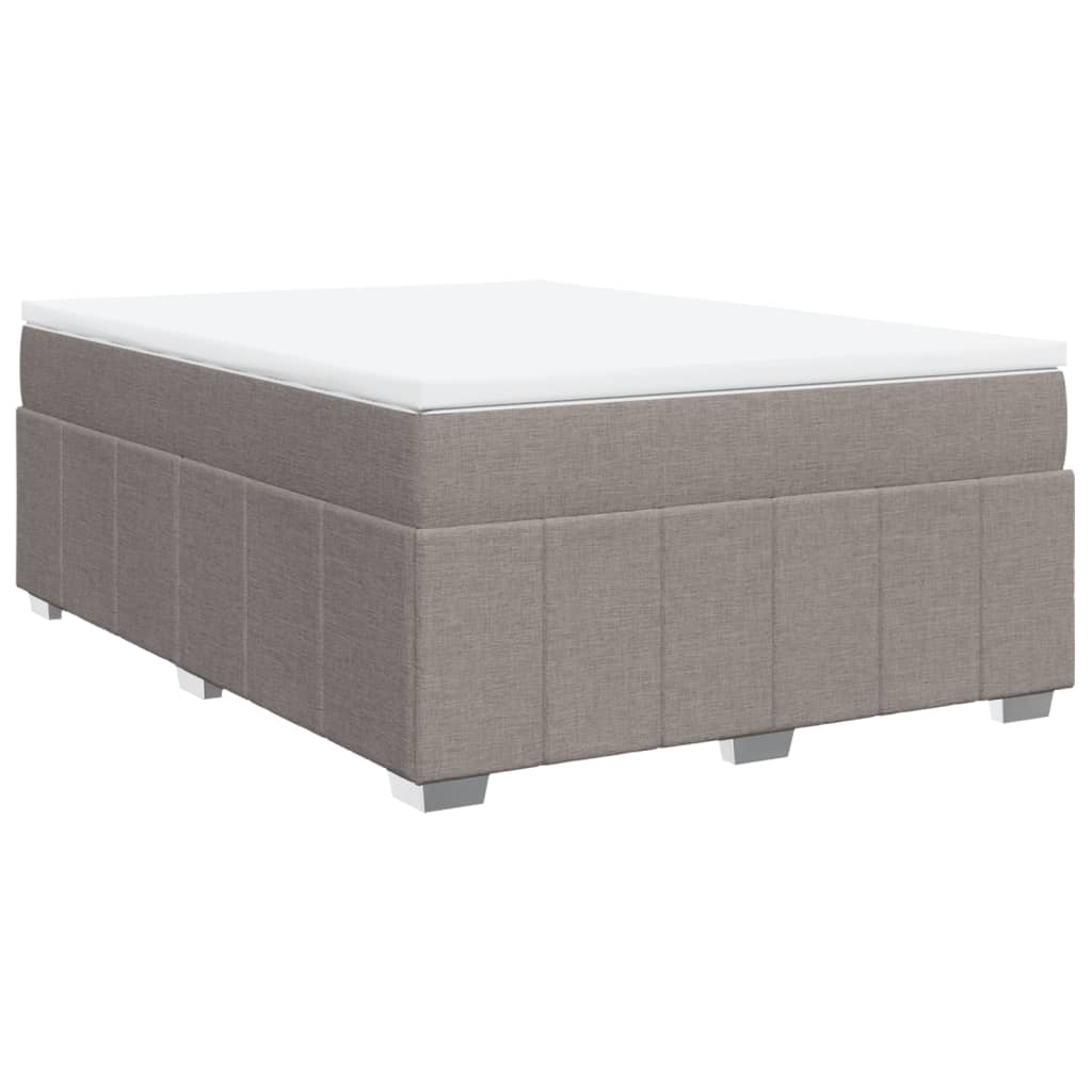 Giroletto a Molle con Materasso Tortora 140x190 cm in Tessuto | homemem39