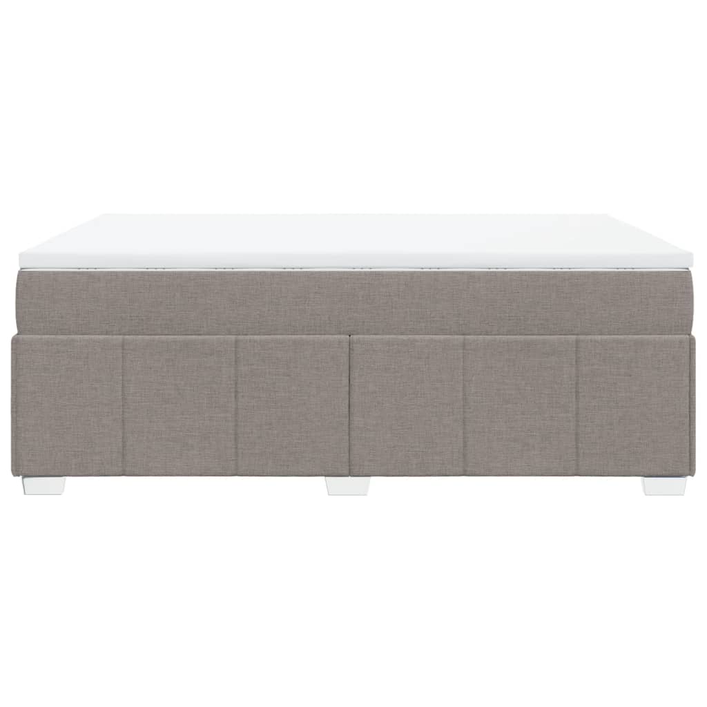 Giroletto a Molle con Materasso Tortora 140x190 cm in Tessuto | homemem39