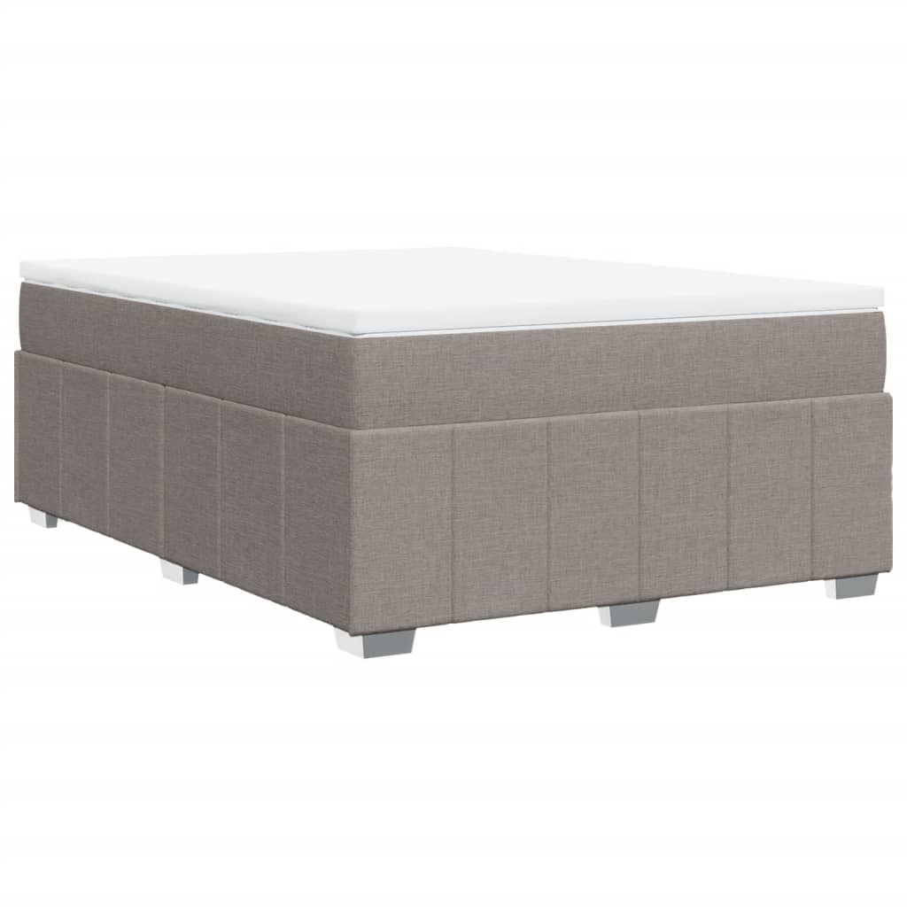 Giroletto a Molle con Materasso Tortora 140x190 cm in Tessuto | homemem39