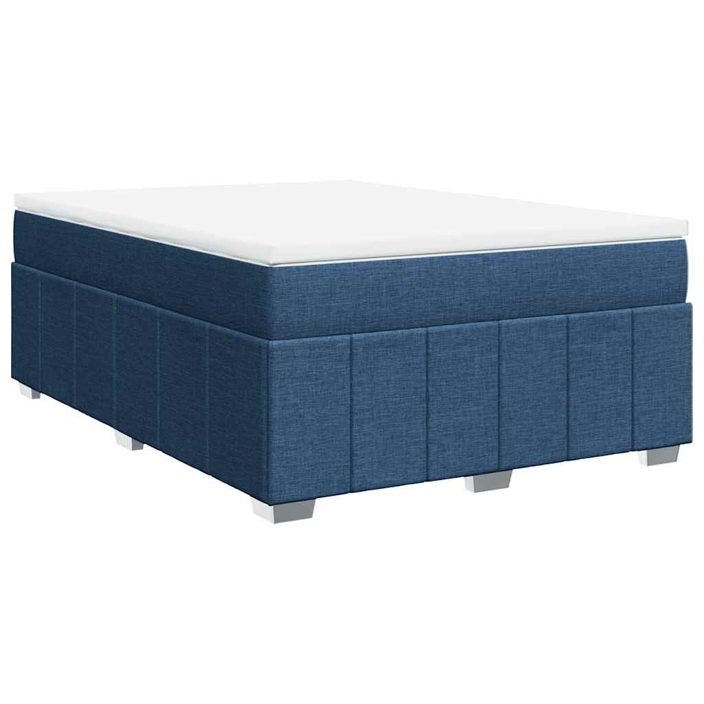 Giroletto a Molle con Materasso Blu 140x190 cm in Tessuto | homemem39