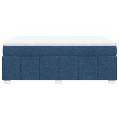 Giroletto a Molle con Materasso Blu 140x190 cm in Tessuto | homemem39