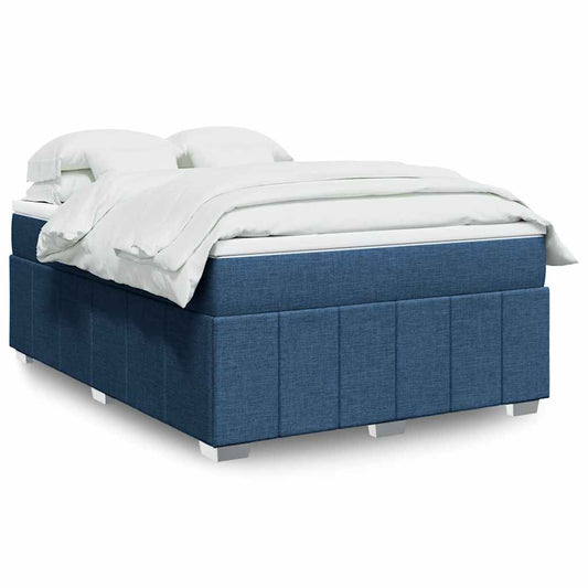 Giroletto a Molle con Materasso Blu 140x190 cm in Tessuto | homemem39