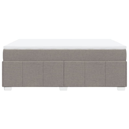 Giroletto a Molle con Materasso Tortora 140x200 cm in Tessuto - homemem39