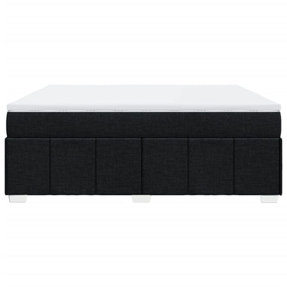 Giroletto a Molle con Materasso Nero 180x200 cm in Tessuto - homemem39