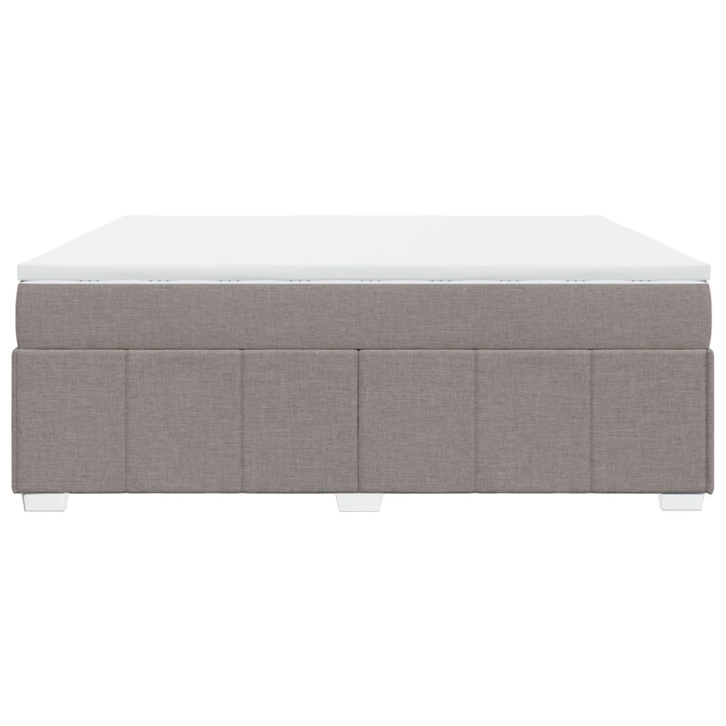 Giroletto a Molle con Materasso Tortora 180x200 cm in Tessuto | homemem39