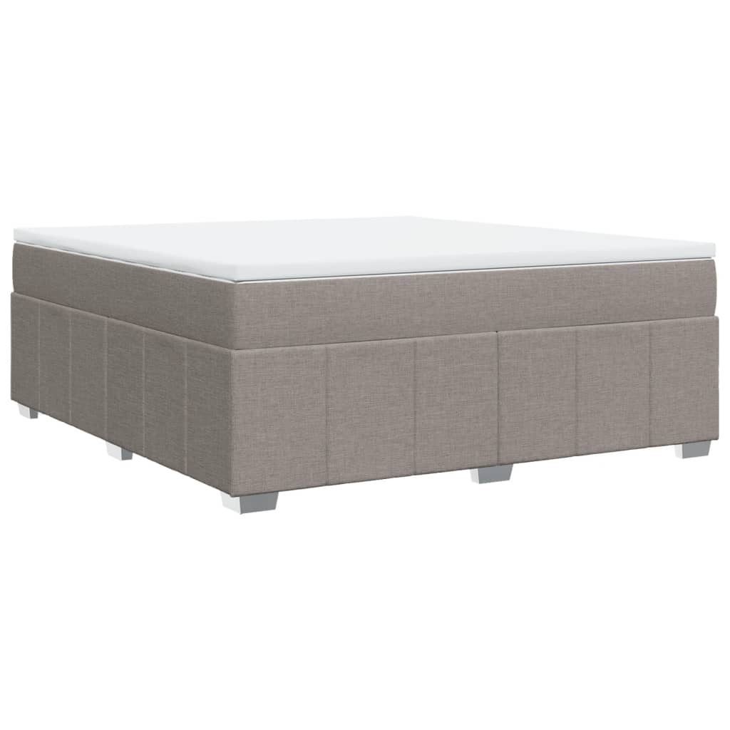 Giroletto a Molle con Materasso Tortora 180x200 cm in Tessuto | homemem39