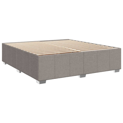 Giroletto a Molle con Materasso Tortora 200x200 cm in Tessuto | homemem39
