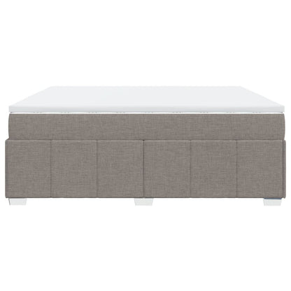 Giroletto a Molle con Materasso Tortora 200x200 cm in Tessuto | homemem39