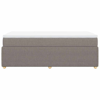 Giroletto a Molle con Materasso Tortora 90x190 cm in Tessuto | homemem39
