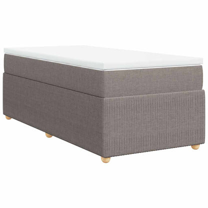 Giroletto a Molle con Materasso Tortora 100x200 cm in Tessuto | homemem39
