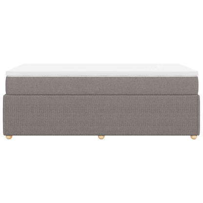 Giroletto a Molle con Materasso Tortora 100x200 cm in Tessuto | homemem39