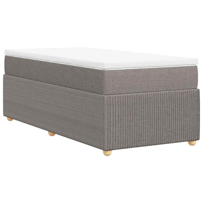 Giroletto a Molle con Materasso Tortora 100x200 cm in Tessuto | homemem39
