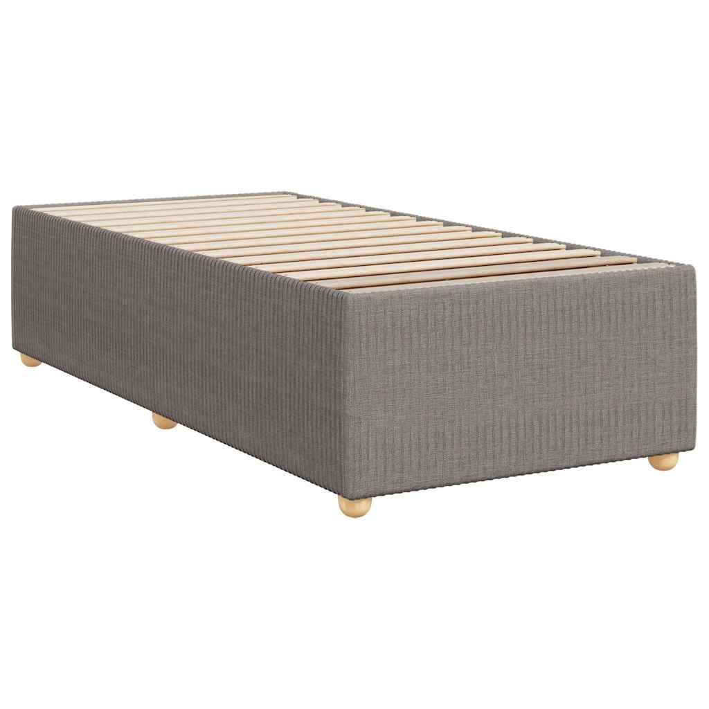 Giroletto a Molle con Materasso Tortora 100x200 cm in Tessuto | homemem39