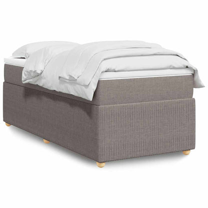 Giroletto a Molle con Materasso Tortora 100x200 cm in Tessuto | homemem39