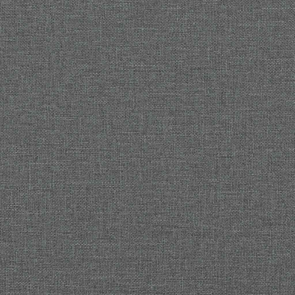 Giroletto a Molle con Materasso Grigio Scuro 120x190cm Tessuto - homemem39