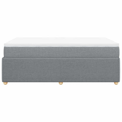 Giroletto a Molle con Materasso Grigio Chiaro 120x200cm Tessuto | homemem39