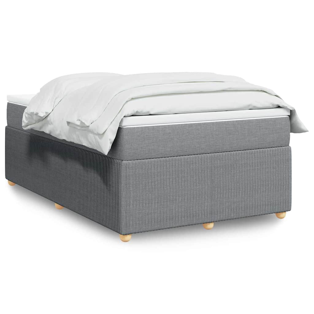 Giroletto a Molle con Materasso Grigio Chiaro 120x200cm Tessuto | homemem39