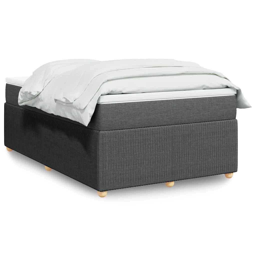 Giroletto a Molle con Materasso Grigio Scuro 120x200 cm Tessuto | homemem39