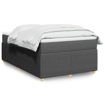 Giroletto a Molle con Materasso Grigio Scuro 120x200 cm Tessuto | homemem39