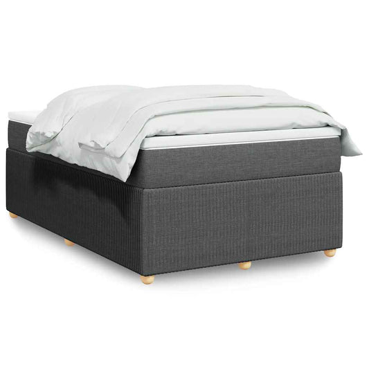 Giroletto a Molle con Materasso Grigio Scuro 120x200 cm Tessuto | homemem39