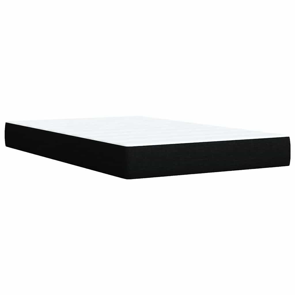 Giroletto a Molle con Materasso Nero 120x200 cm in Tessuto | homemem39
