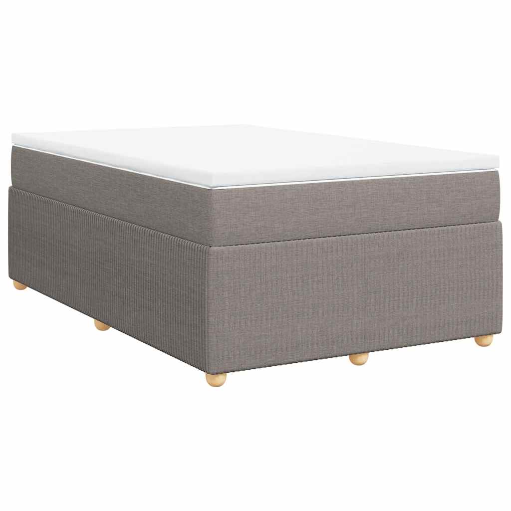 Giroletto a Molle con Materasso Tortora 120x200 cm in Tessuto | homemem39