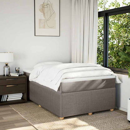 Giroletto a Molle con Materasso Tortora 120x200 cm in Tessuto | homemem39