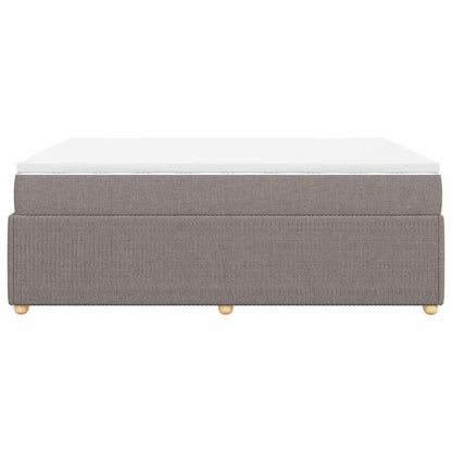 Giroletto a Molle con Materasso Tortora 140x200 cm in Tessuto | homemem39