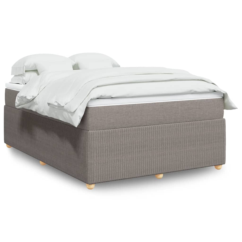 Giroletto a Molle con Materasso Tortora 140x200 cm in Tessuto | homemem39