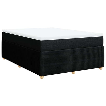 Giroletto a Molle con Materasso Nero 160x200 cm in Tessuto | homemem39