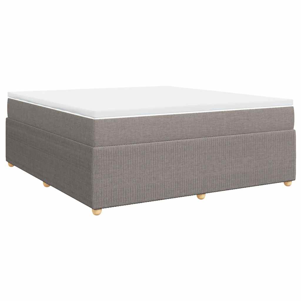Giroletto a Molle con Materasso Tortora 180x200 cm in Tessuto | homemem39