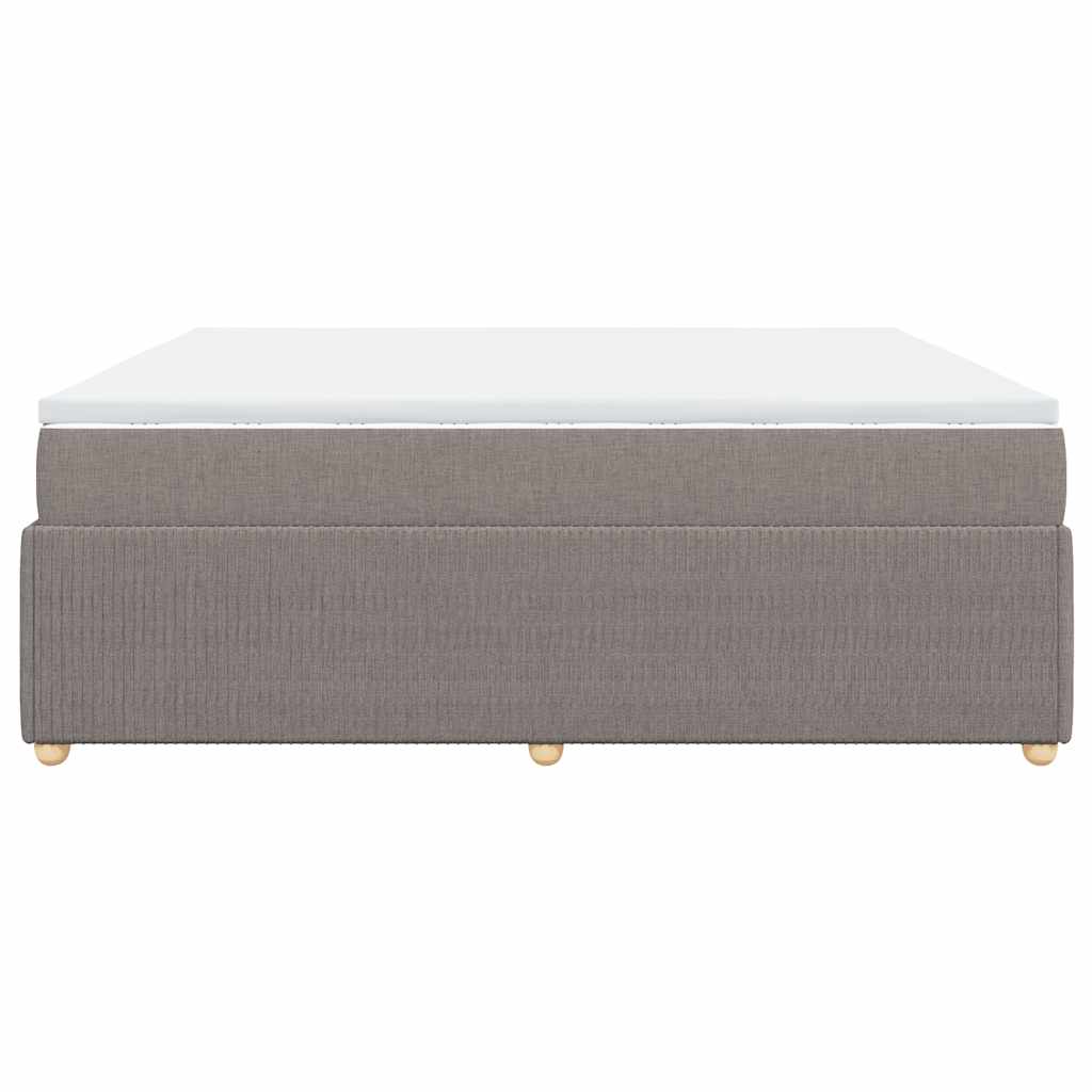 Giroletto a Molle con Materasso Tortora 180x200 cm in Tessuto | homemem39