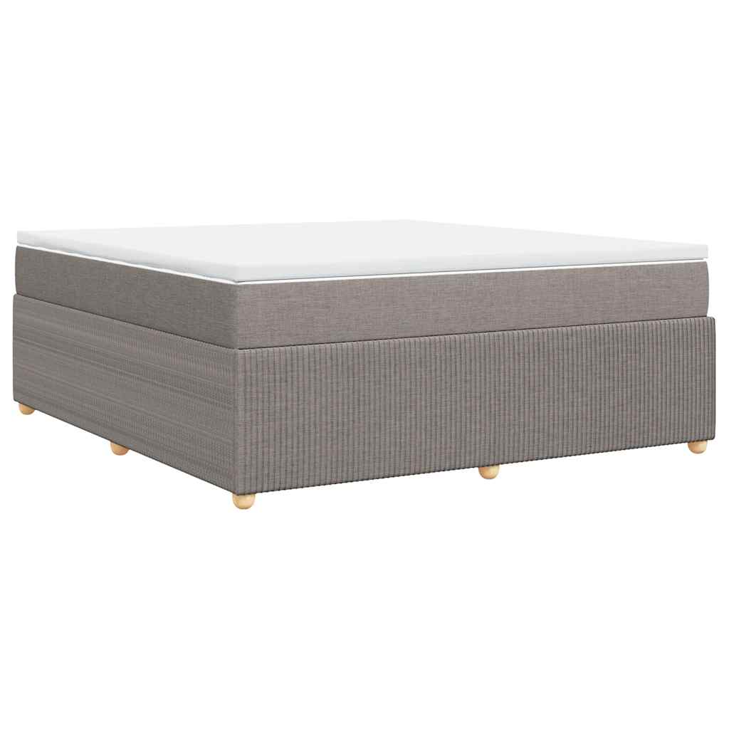 Giroletto a Molle con Materasso Tortora 180x200 cm in Tessuto | homemem39