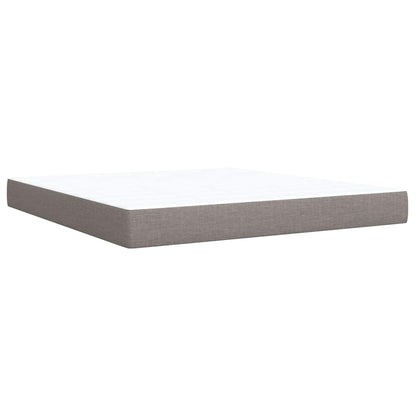 Giroletto a Molle con Materasso Tortora 180x200 cm in Tessuto | homemem39