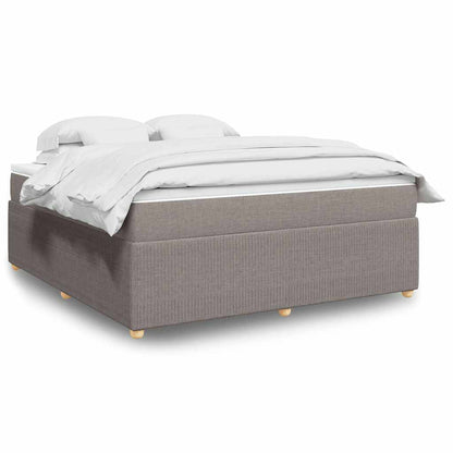 Giroletto a Molle con Materasso Tortora 180x200 cm in Tessuto | homemem39