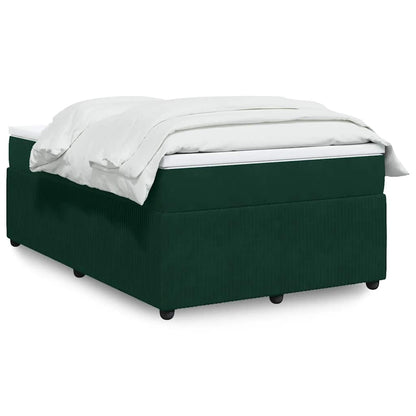 Giroletto a Molle con Materasso Verde Scuro 120x190 cm Velluto | homemem39