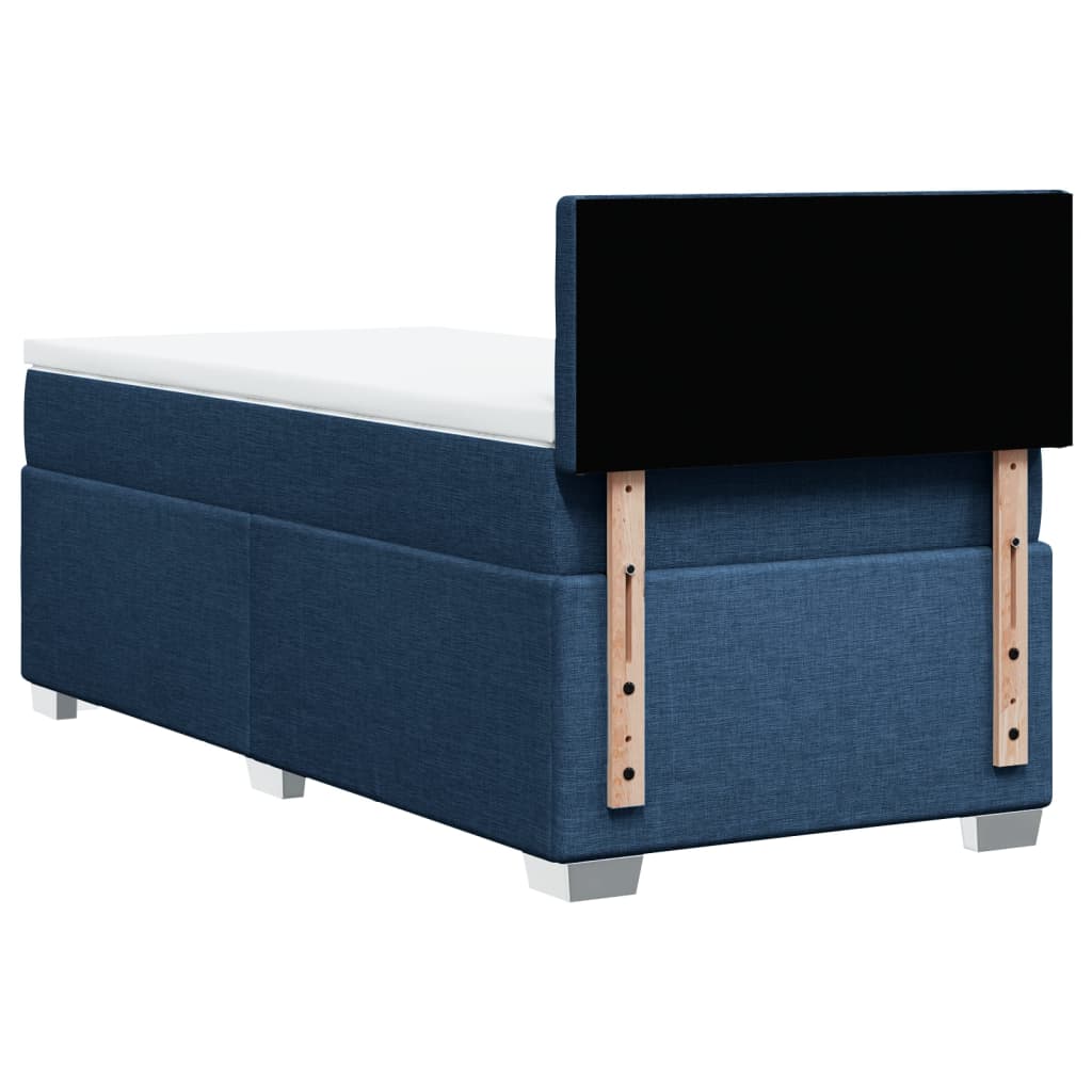 Giroletto a Molle con Materasso Blu 90x200 cm inTessuto | homemem39