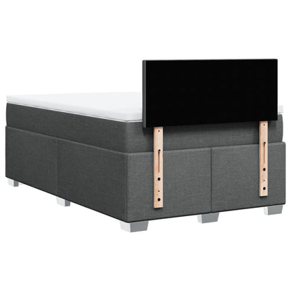 Giroletto a Molle con Materasso Grigio Scuro 120x190cm Tessuto | homemem39