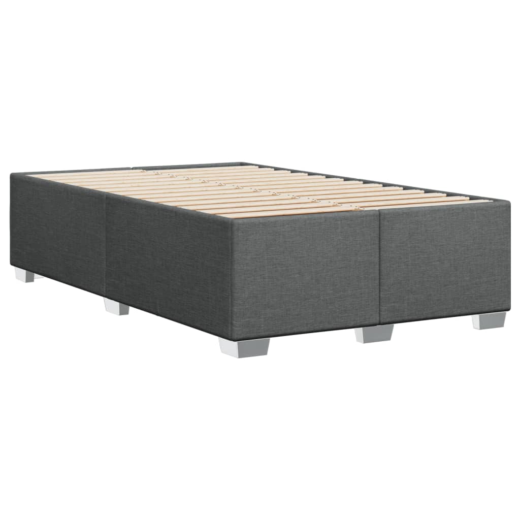 Giroletto a Molle con Materasso Grigio Scuro 120x190cm Tessuto | homemem39