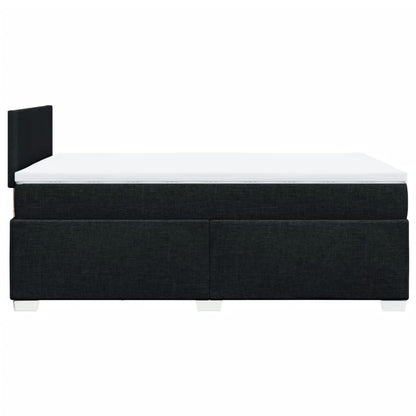 Giroletto a Molle con Materasso Nero 120x190 cm in Tessuto | homemem39