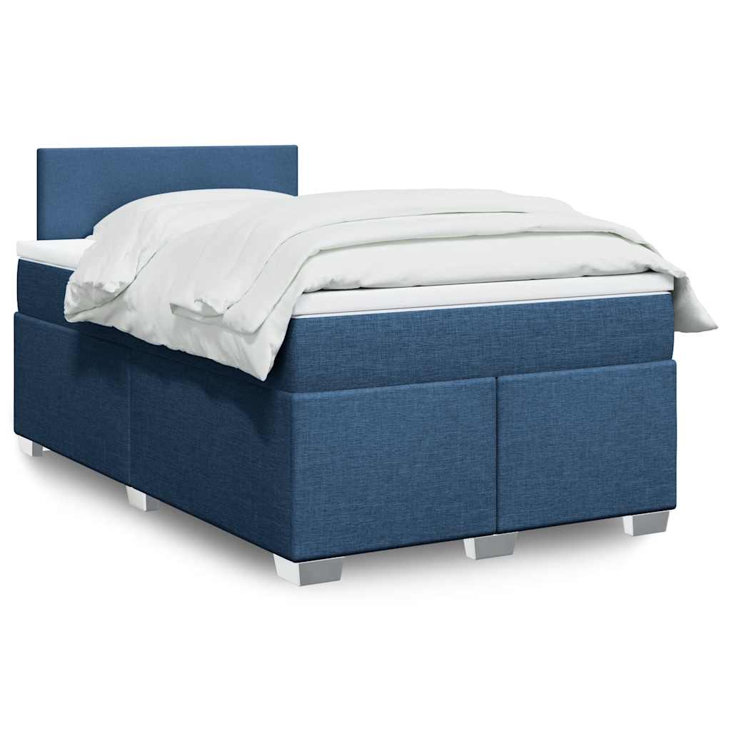 Giroletto a Molle con Materasso Blu 120x190 cm in Tessuto | homemem39