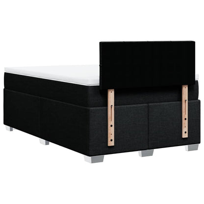 Giroletto a Molle con Materasso Nero 120x190 cm in Tessuto | homemem39