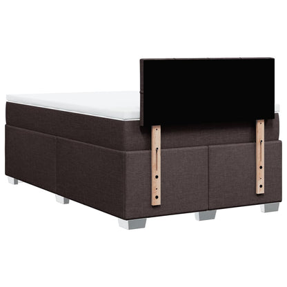 Giroletto a Molle con Materasso Marrone Scuro 120x190cm Tessuto | homemem39