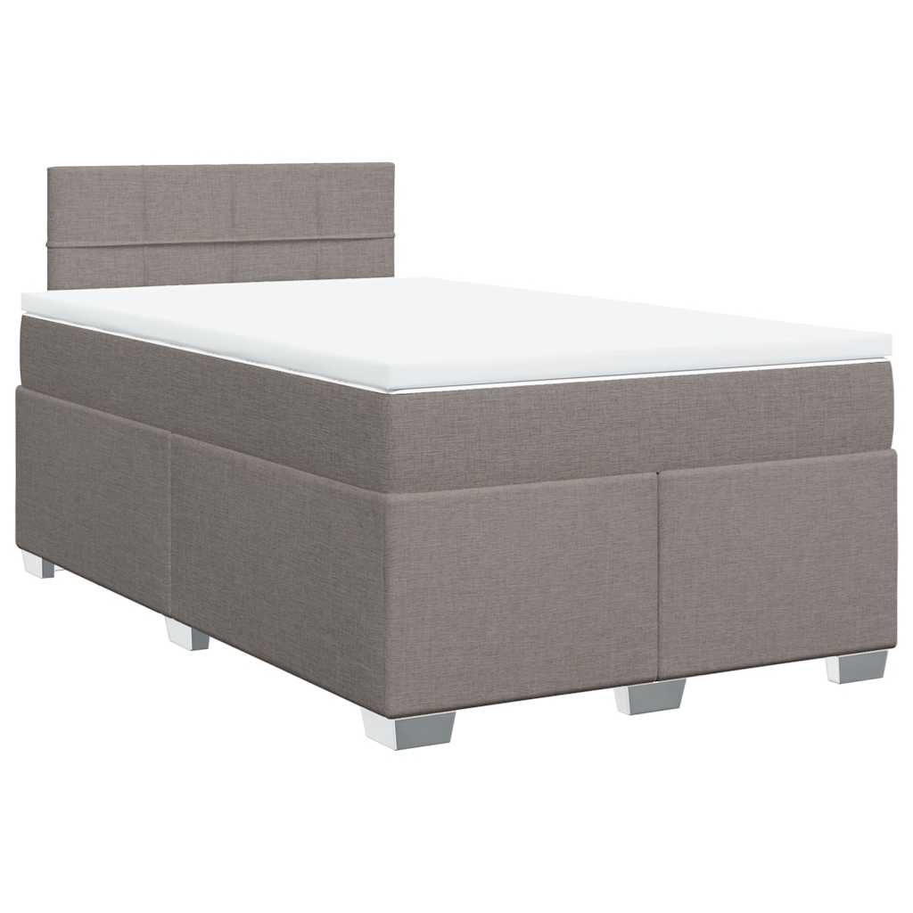 Giroletto a Molle con Materasso Tortora 120x190 cm in Tessuto | homemem39